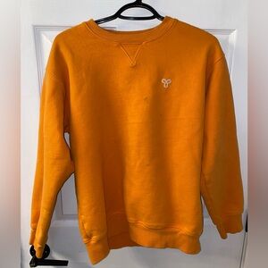 Orange TNA sweatshirt from Aritzia